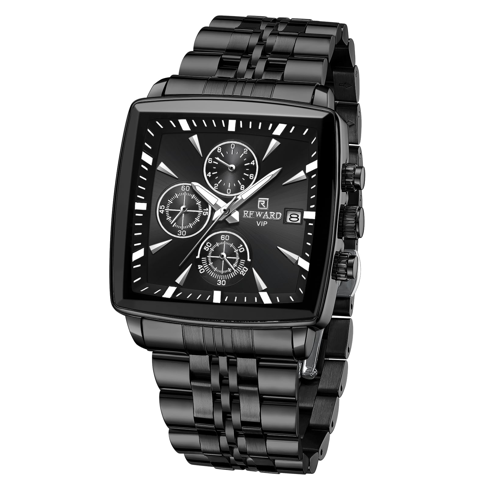 Reward reloj cuadrado de cuarzo para hombre clasico
